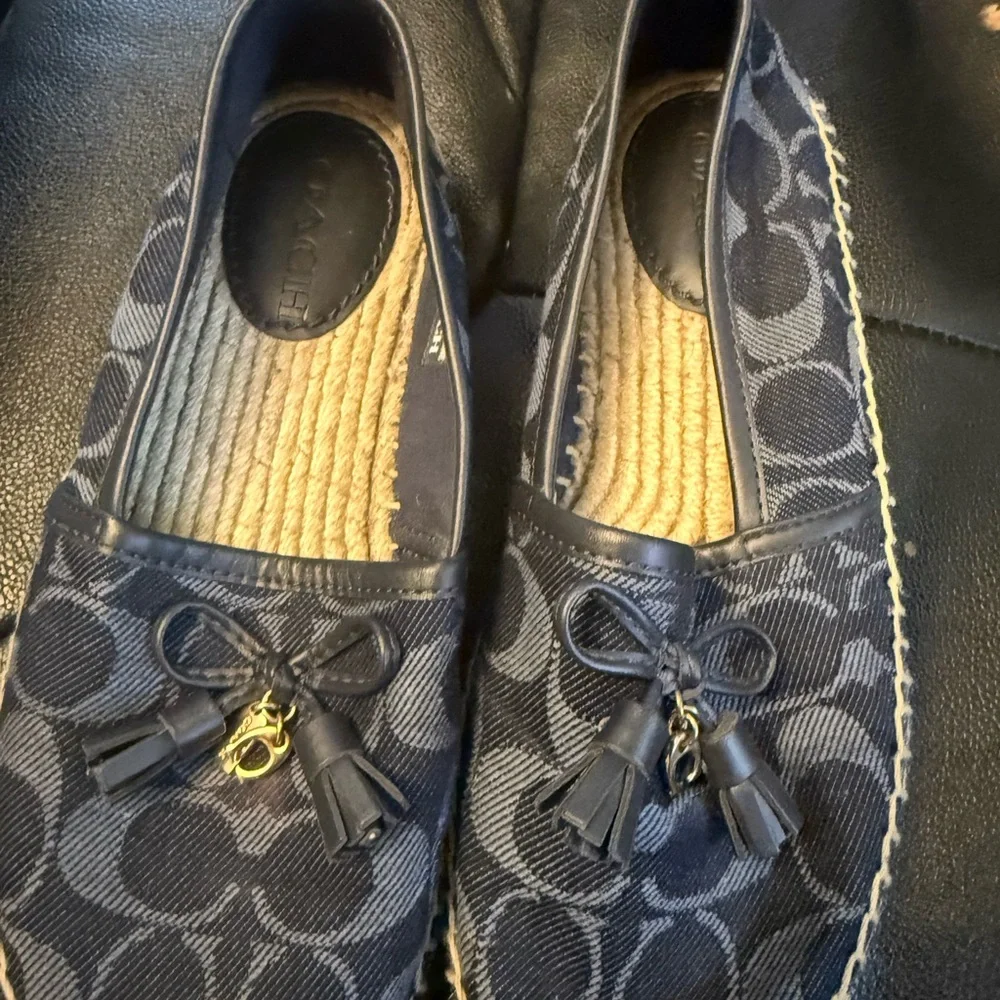 Coach denim Patterned Espadrilles - Picture 1 of 4